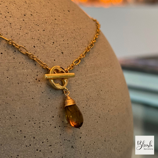 Collier Reine - Cristal de thé