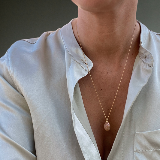 Collier Firenze - Quartz "Ambre"