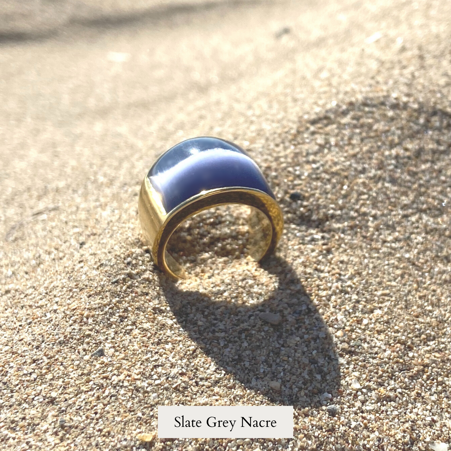 Rio Ring - Slate Grey Opal