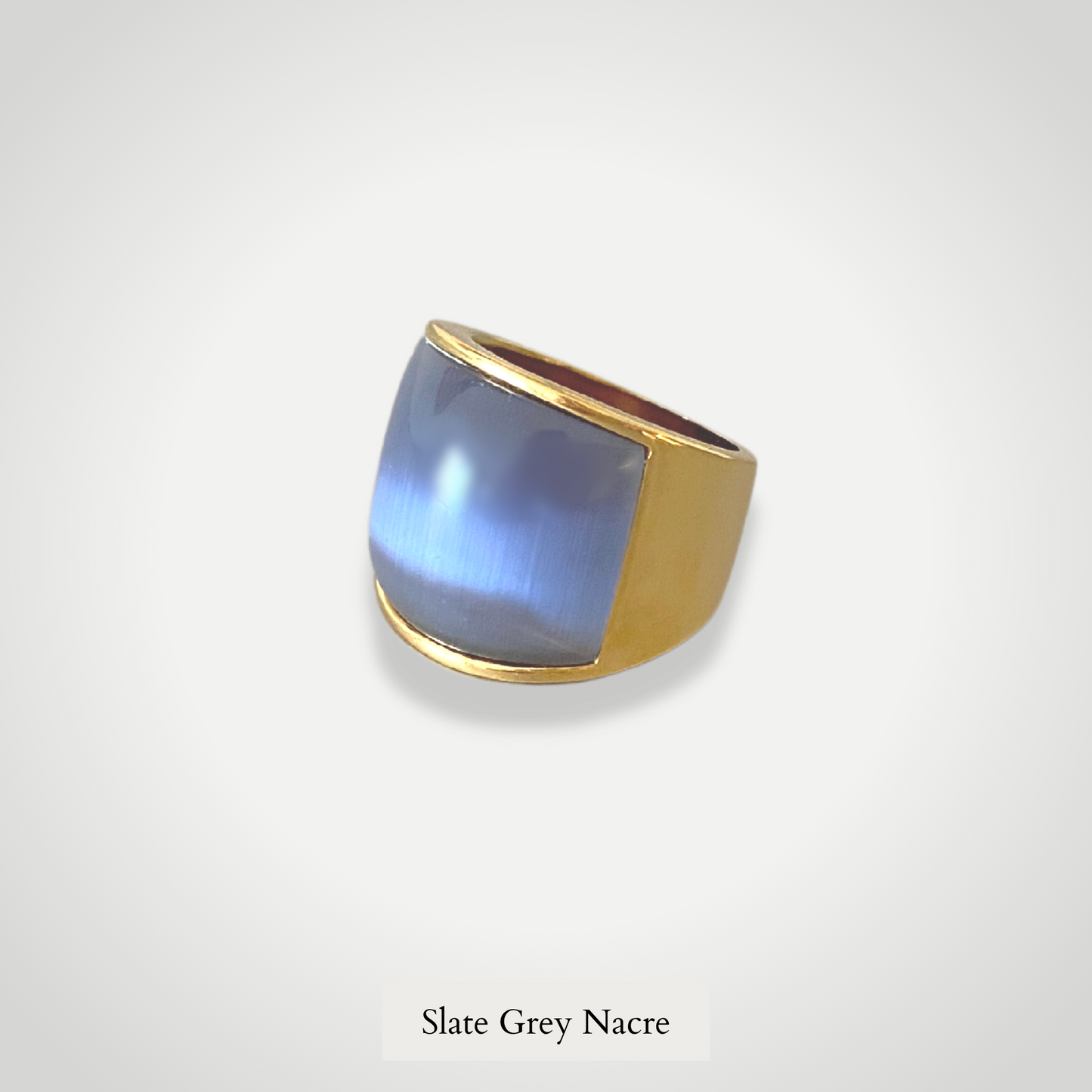 Rio Ring - Slate Grey Opal