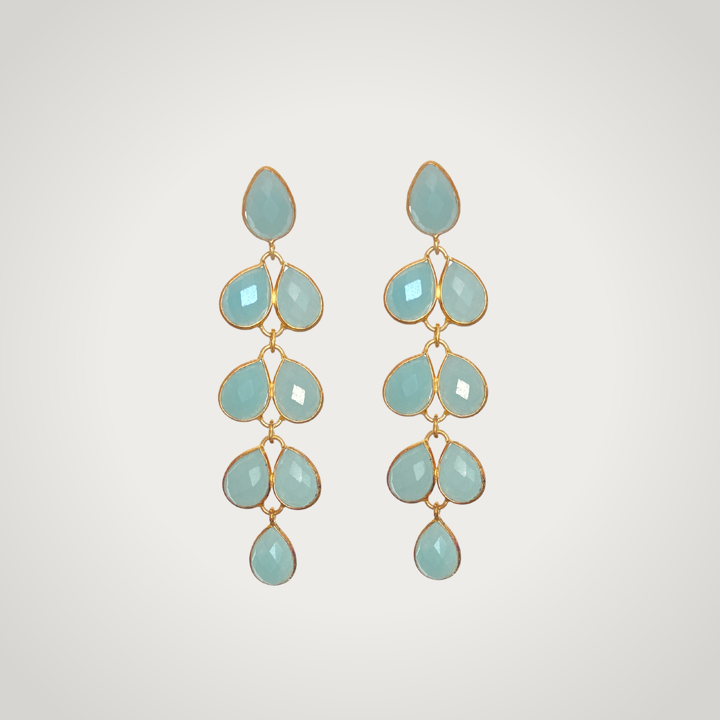 Pendientes Toscana - Amazonita