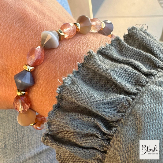 Selma Bracelet - Sunstone & Agate