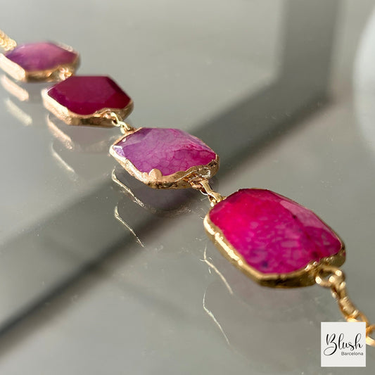Verona Bracelet - Fuchsia