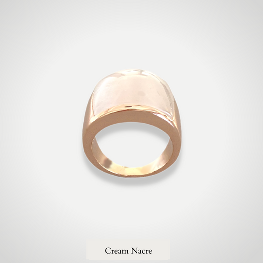 Rio Ring - Opale de couleur Crème
