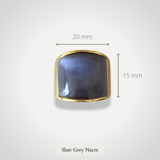 Bague Rio Ring - Opale de couleur gris ardoise