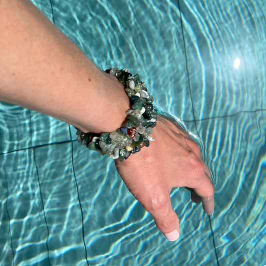Santorini Bracelet - Indian Agate