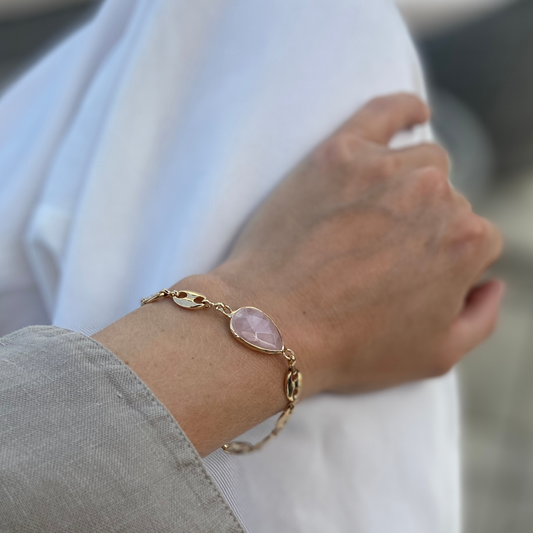 Milano Bracelet - Rose Quartz